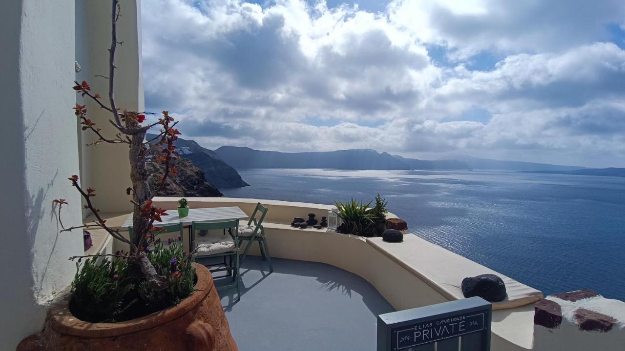 Elias Cave House 270O Caldera View Oia Leilighet Eksteriør bilde